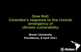 Slow Boil: Colombia’s response to the chronic emergency of climate vulnerability