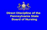 Direct Discipline of the Pennsylvania State Board of Nursing