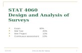 STAT  4060  Design and Analysis of Surveys