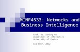MINF4533: Networks and Business Intelligence
