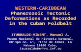 WESTERN-CARIBBEAN Phanerozoic Tectonic Deformations as Recorded in the Cuban Foldbelt