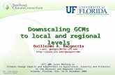 Downscaling GCMs  to local and regional levels