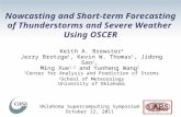 Nowcasting and Short-term Forecasting of Thunderstorms and Severe Weather  Using OSCER
