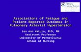 Associations of Fatigue and Patient-Reported Outcomes in Pulmonary Arterial Hypertension