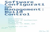 Software Configuration Management: Build Control