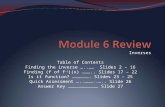 Module  6 Review