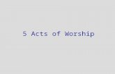 5 Acts of Worship