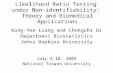 Likelihood Ratio Testing  under Non-identifiability:  Theory and Biomedical Applications