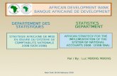 AFRICAN DEVELOPMENT BANK  BANQUE AFRICAINE DE DEVELOPMENT