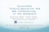 Accessible  Telecollaboration  and Web Conferencing  in the Workplace