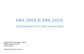 ERA 2009 & ERA 2010 research.vu.au/era.php