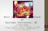 Best of the Social Scene in Gastown Vancouver BC