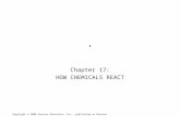 Chapter 17: HOW CHEMICALS REACT