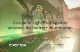Cascaded Light Propagation Volumes for Indirect Illumination