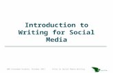 Introduction to Writing for Social Media