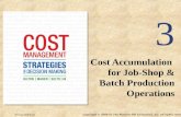 Cost Accumulation  for Job-Shop & Batch Production Operations
