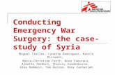 Conducting Emergency War Surgery: the case-study of Syria