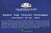 Ryder Cup Travel Packages September 26-28, 2014