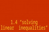 1.4 “solving linear  inequalities”