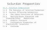 Solution Properties