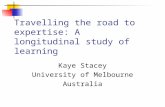 Travelling the road to expertise: A longitudinal study of learning