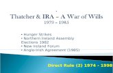 Thatcher & IRA – A War of Wills 1979 – 1985