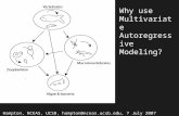 Why use Multivariate Autoregressive Modeling?
