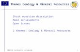 Themes Geology & Mineral Resources