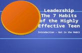 Leadership The 7 Habits of the Highly Effective Teen