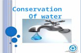 Conservation     Of water