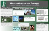 Micro -Alternative Energy  Prospective  Study for UVM and Residential Implementation
