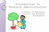 Introduction to Research Administration