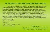 A Tribute to American Warriors