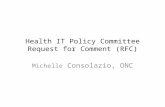 Health IT Policy Committee Request for Comment (RFC)