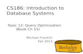 CS186:  Introduction  to Database  Systems