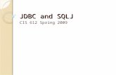 JDBC and SQLJ