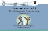 Java versus .NET The Heavyweight Championship Showdown