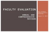 Faculty Evaluation Annual and  comprehensive  Reviews