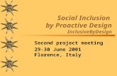 Social Inclusion  by Proactive Design InclusiveByDesign