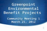 Greenpoint Environmental Benefit Projects