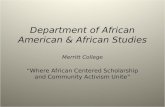 African American & African Studies