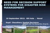 NEED for decision support systems for disaster risk management