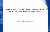 Water quality related research at the Plymouth Marine Laboratory