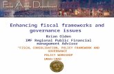 Enhancing fiscal frameworks and governance issues