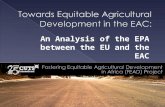 Towards Equitable Agricultural Development in the EAC:
