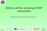 Ethics of the existing ICRP statement