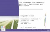 CO2 emissions from Transport services : Calculation and declaration