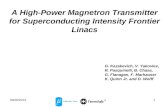A High-Power Magnetron Transmitter for Superconducting Intensity Frontier Linacs