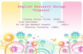 English  Research  Design ‘ Proposal ’
