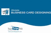 Affordable Business Card Designing – YourDesignPick